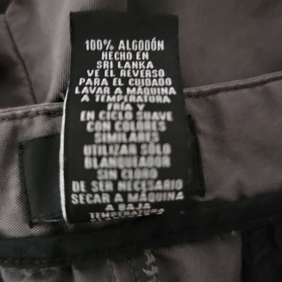 Calvin Klein Bermuda Shorts Mens Size 38 Chino 100% Cotton Dark Gray - Picture 10 of 11